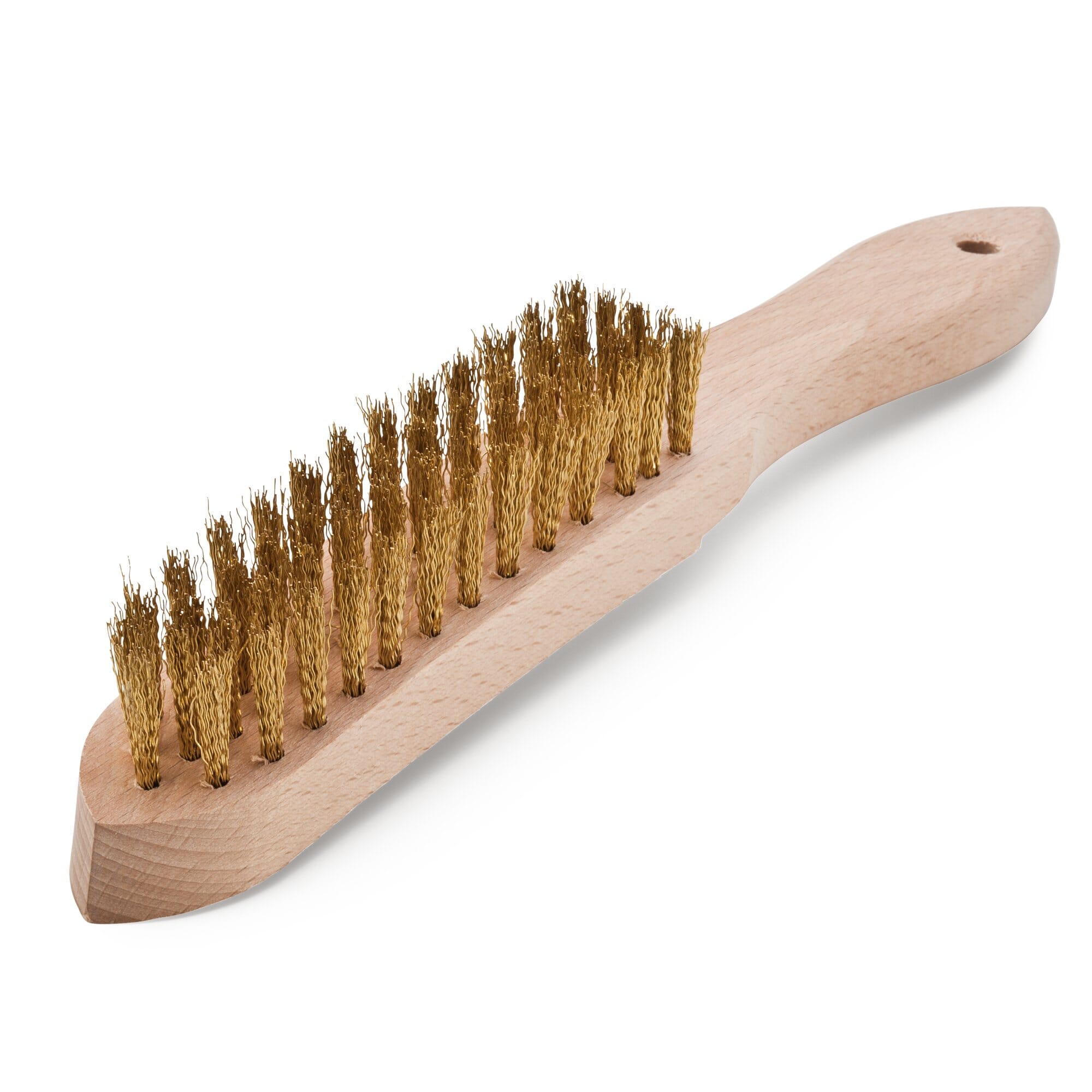 Brass wire brush ∙ 4 rows, Bürsten / Schaber, Impact and releasing tools,  scrapers, Hand tools, product worlds