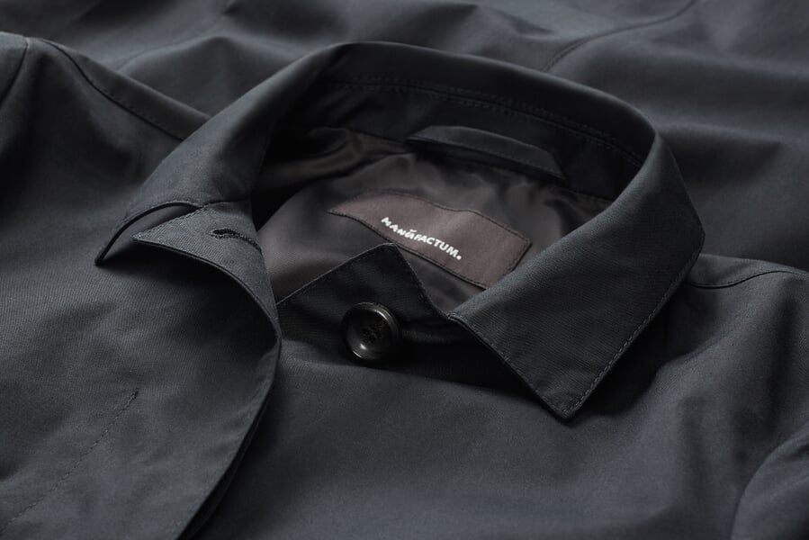 Damenmantel EtaProof® Schwarz, Detailsicht