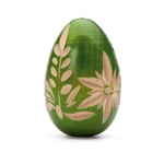 Hand-Carved Easter Egg Made of Pinewood Green