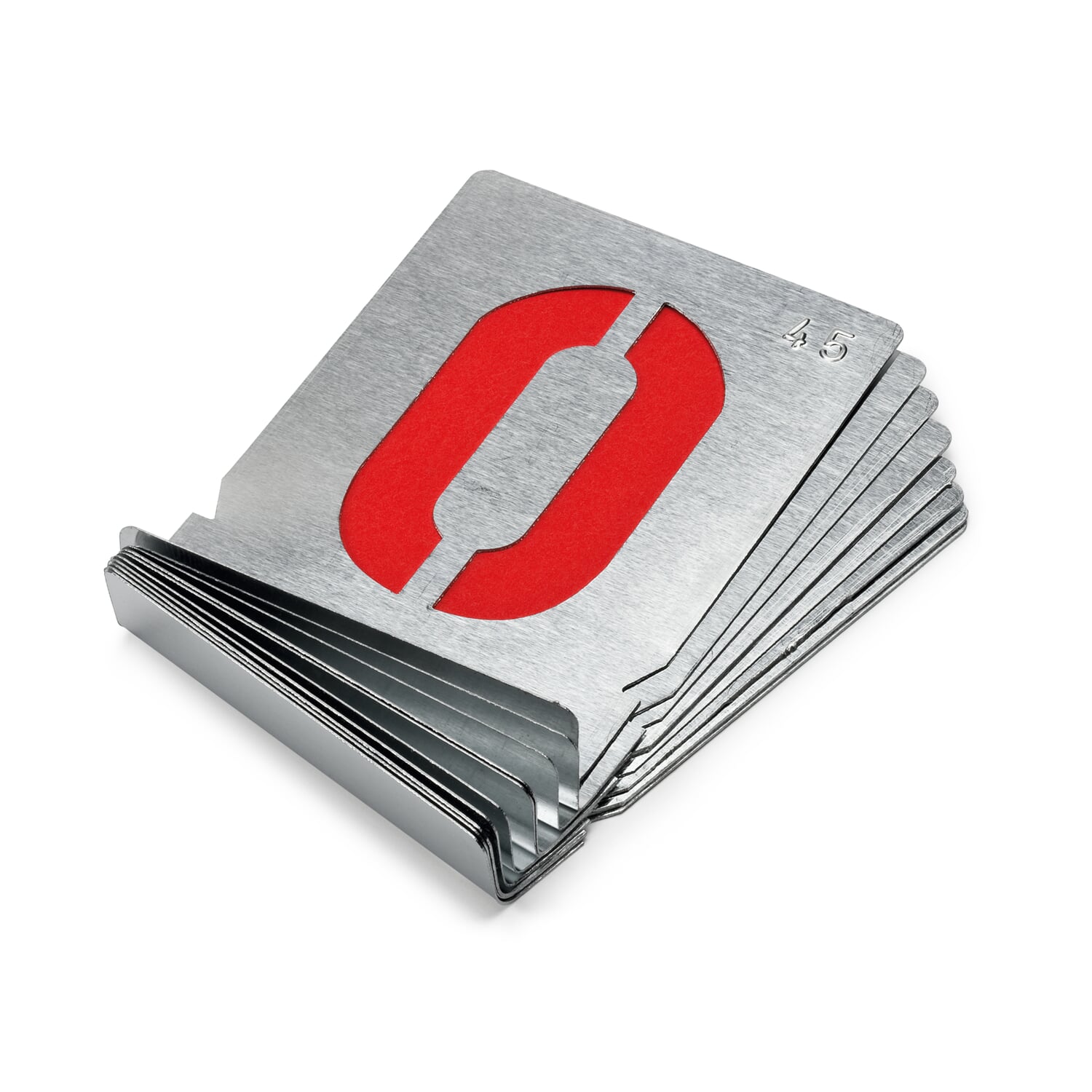 Jeu De Pochoirs à Chiffres 0-9 En Zinc – 10 Pièces, Style DIN 1451 (solide !)