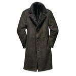 Cappotto da uomo in pelle d'agnello islandese Antracite