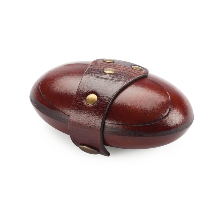 Oval tegnebog i okselæder