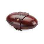 Porte-monnaie en cuir de bœuf ovale