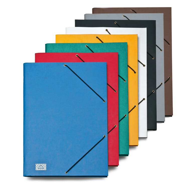 9 Compartment Cardboard File Folder, Gray