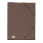 9 compartments folder cardboard Brown