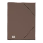Carpeta de cartón de 9 compartimentos Marrón