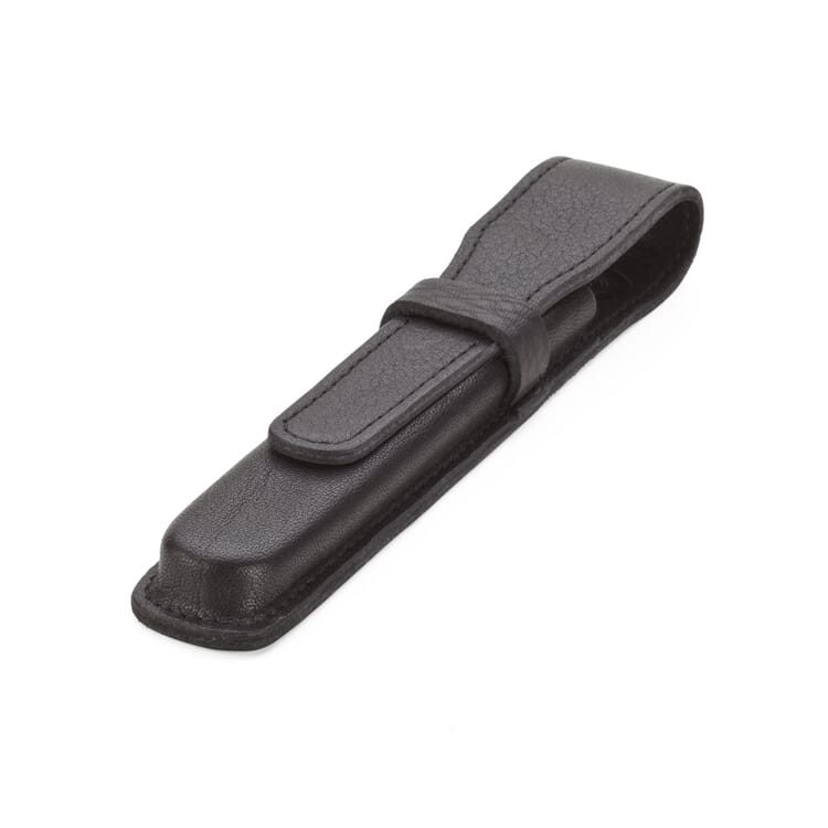 Simple Leather Pen Case, Black