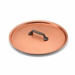 Låg til kogegrej i kobber Ø 24 cm