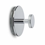 Suction cup with brass hook, chromium-plated