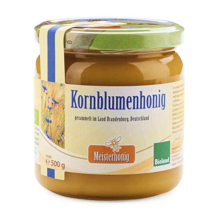 Økologisk kornblomsthonning fra Brandenburg
