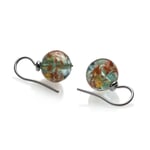 Earrings Murano glass Watercolor