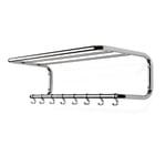Perchero de pared de acero tubular Anchura 75 cm