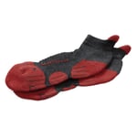 Sneaker Socks Made of Merino Wool Anthracite-Red