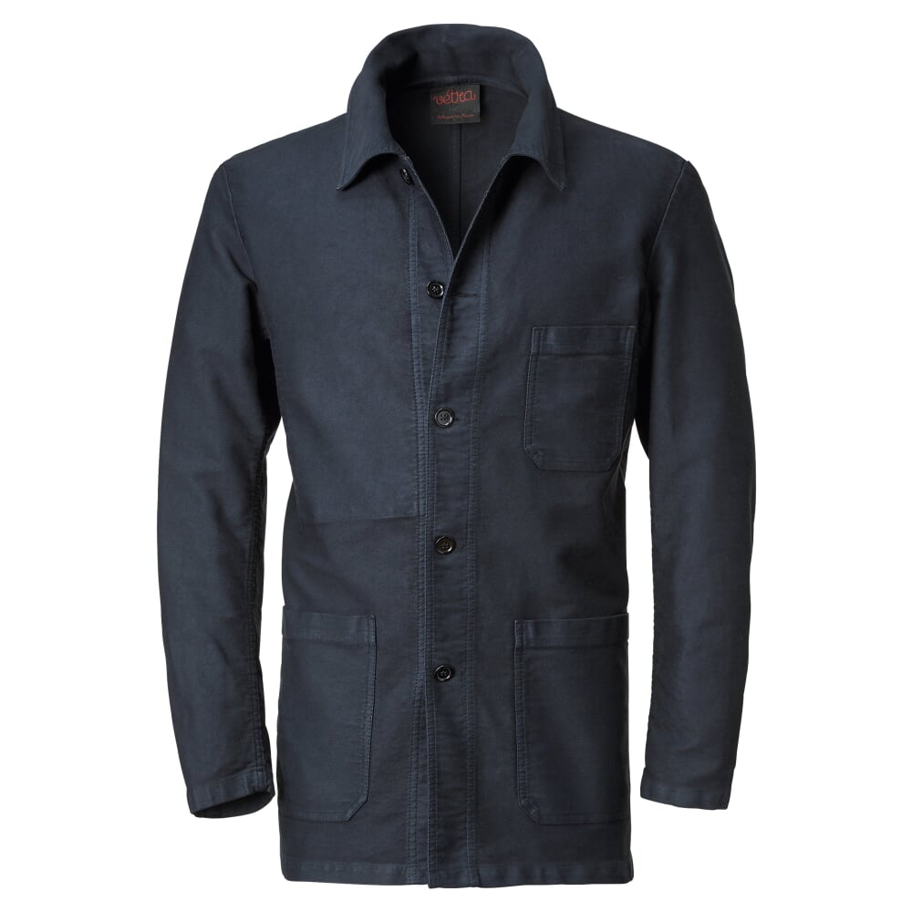 Men’s Moleskin Jacket by Vetra, Night Blue Manufactum