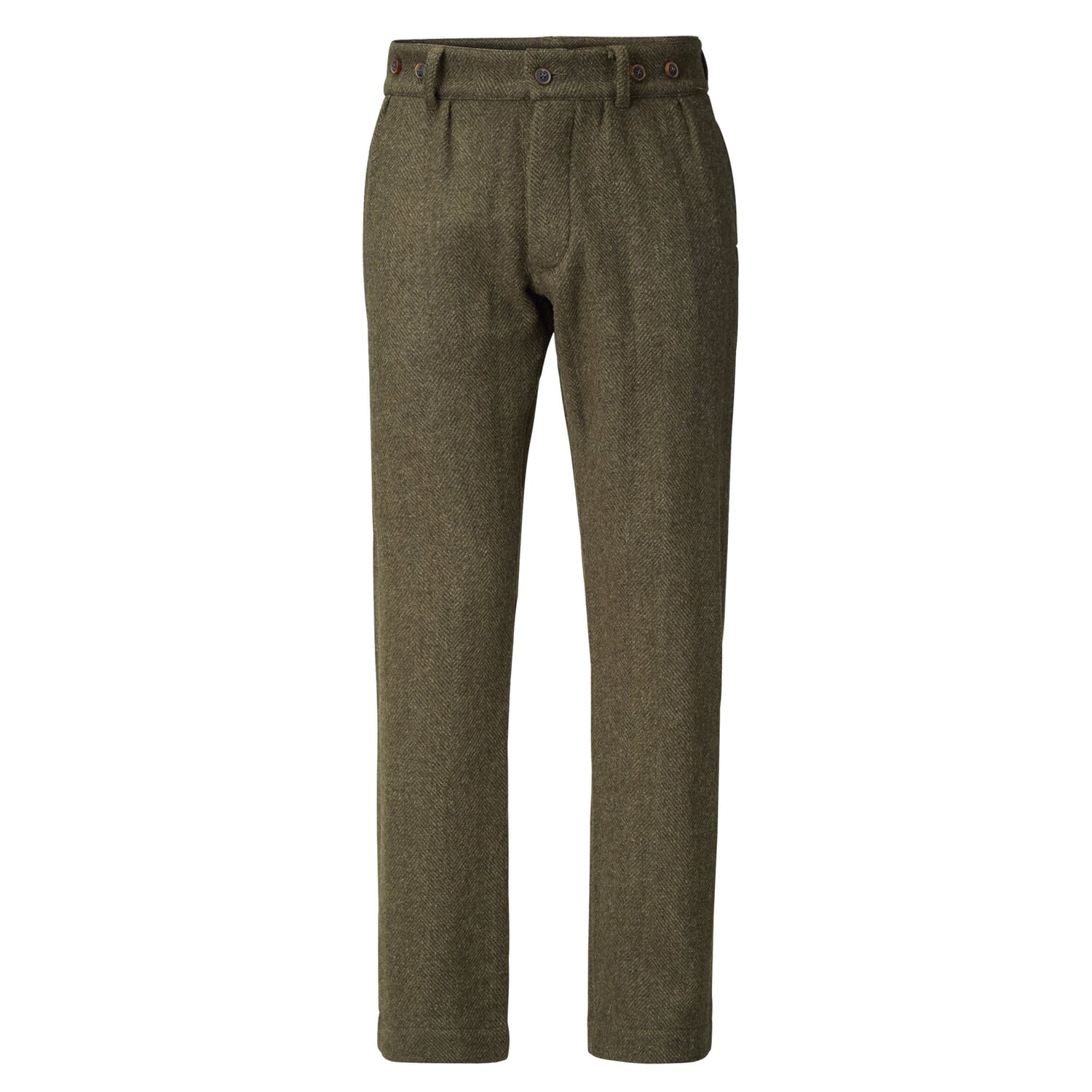 Nigel Cabourn Herrenhose HarrisTweed, Oliv Manufactum