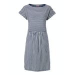 Striped Summer Dress Navy Blue-White