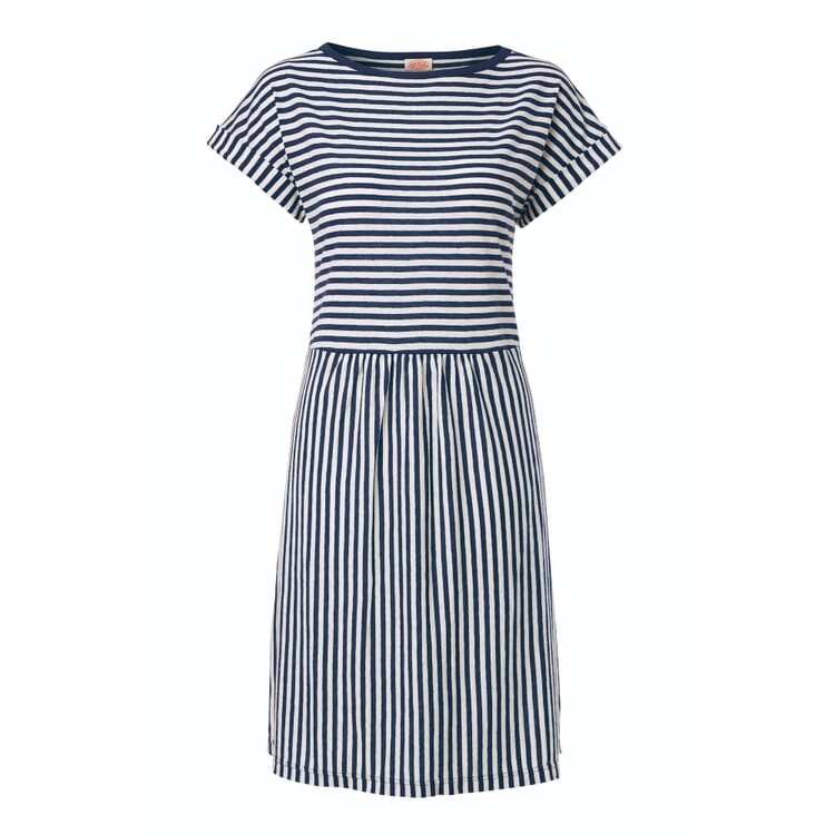 Summer dress striped, Navy-White