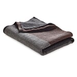 Waffle Piqué Towel Lyocell Linen Anthracite-Brown Sauna Towel