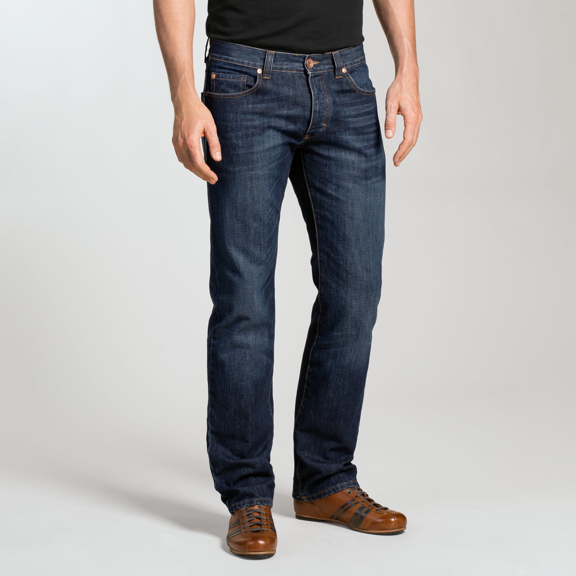 Men's Jeans Straight, Denim Blue 