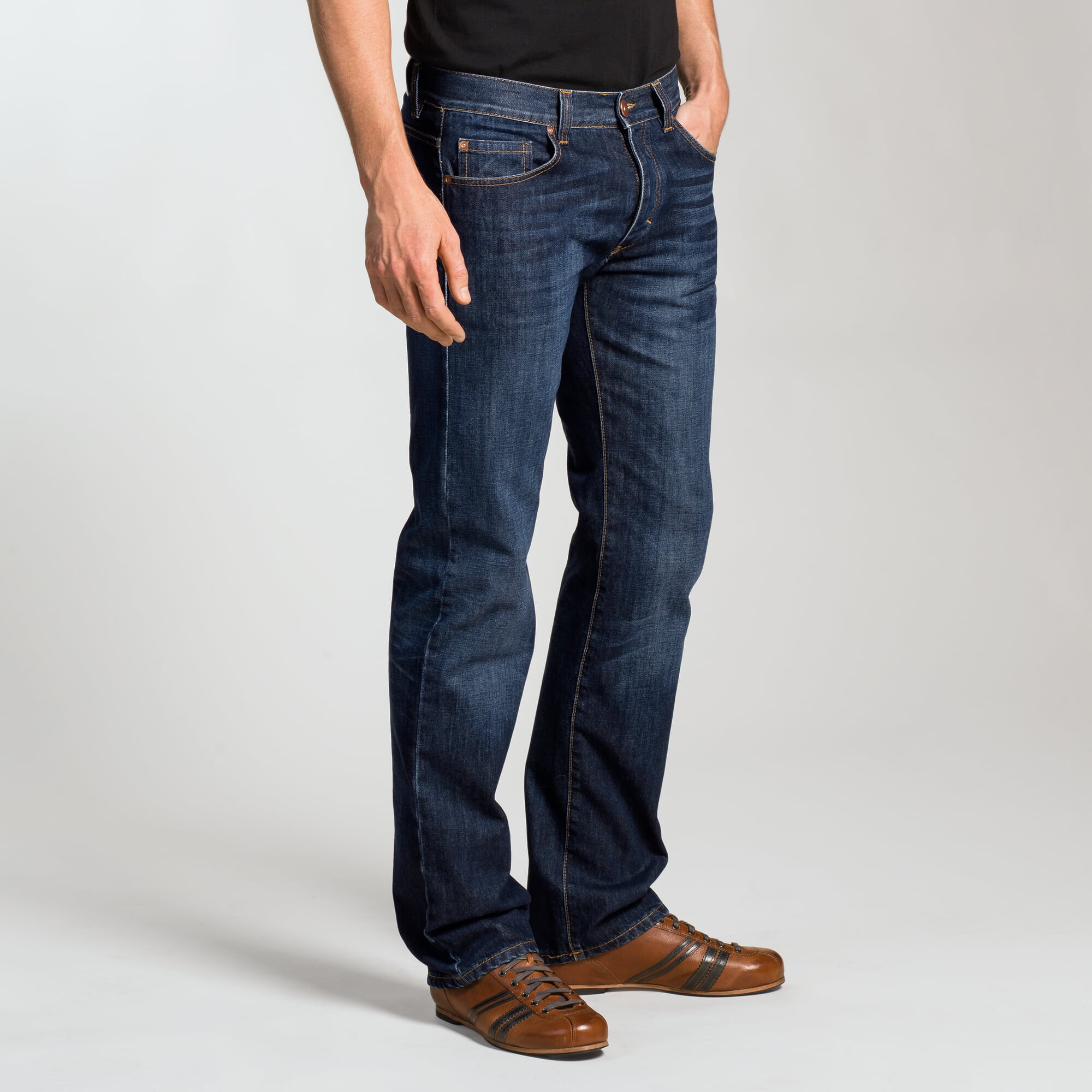 Men's Jeans Straight, Denim Blue 