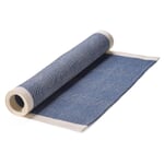 Finnish table runner linen Blue