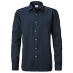 Knowledge Cotton Apparel Canvashemd Marine