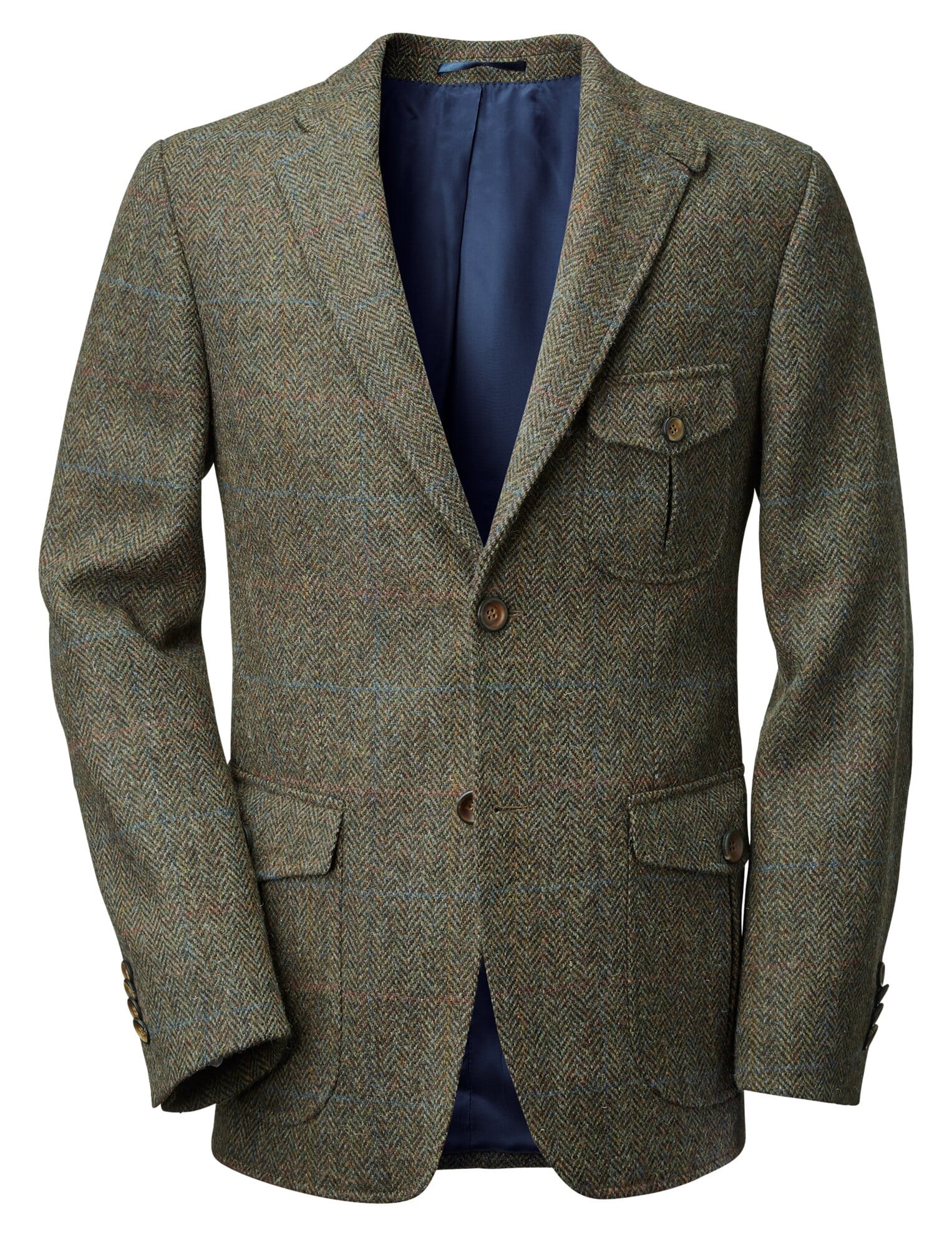 Men jacket Harris tweed, Brown melange | Manufactum