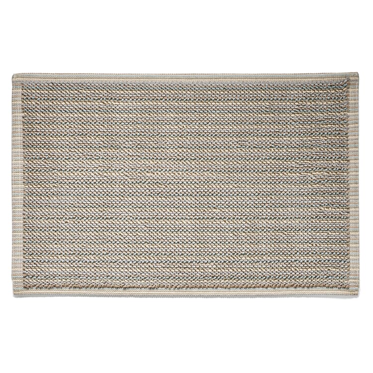Bath mat colored woven, Natural tones