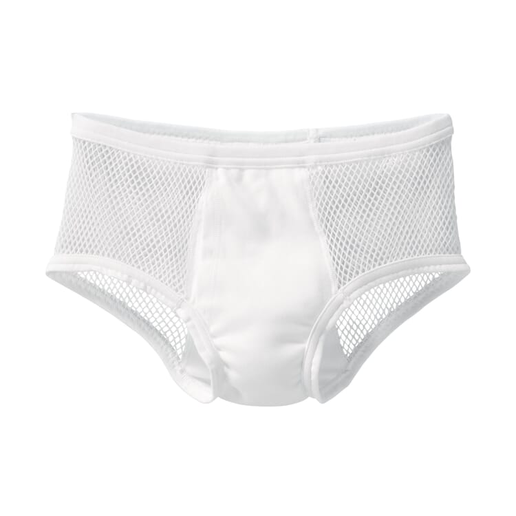Briefs Made of Mesh, White