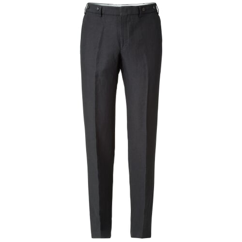 Men's linen pants, Dark blue Manufactum