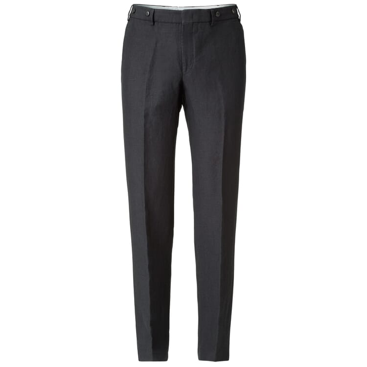 Pantaloni da uomo in lino, Blu scuro