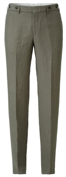 Linnen herenbroek Olive