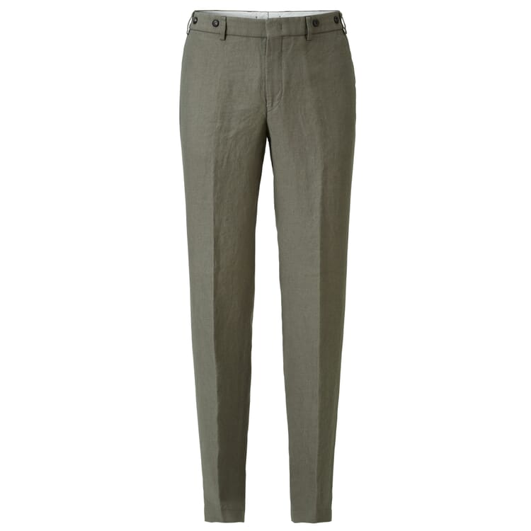 Pantalon en lin pour hommes, Olive