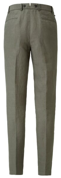 Linnen herenbroek Olive