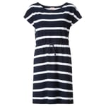 Piqué jurk Marine Wit