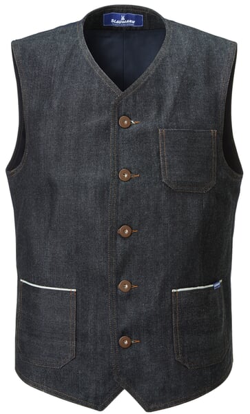 Herren-Denimweste Blau