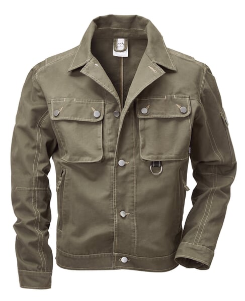 Rofa Heren Werkjas Katoen Canvas Olive
