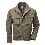 Veste de travail en toile de coton Rofa pour hommes Olive