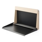 Standing Desk and Wall Secretary Kabinett RAL 7021 Black grey