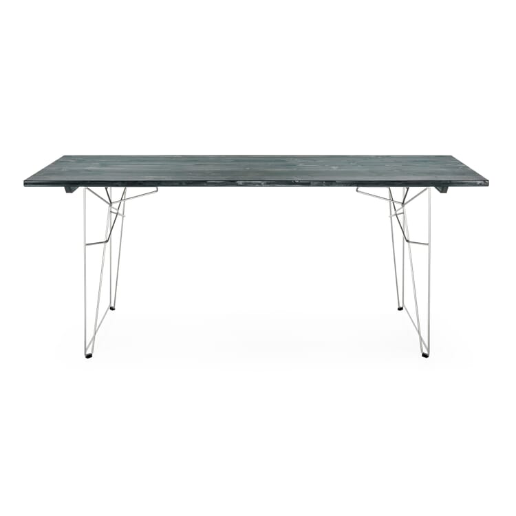 Table et chaise longue à plateau LTL, RAL 7026 Gris granit