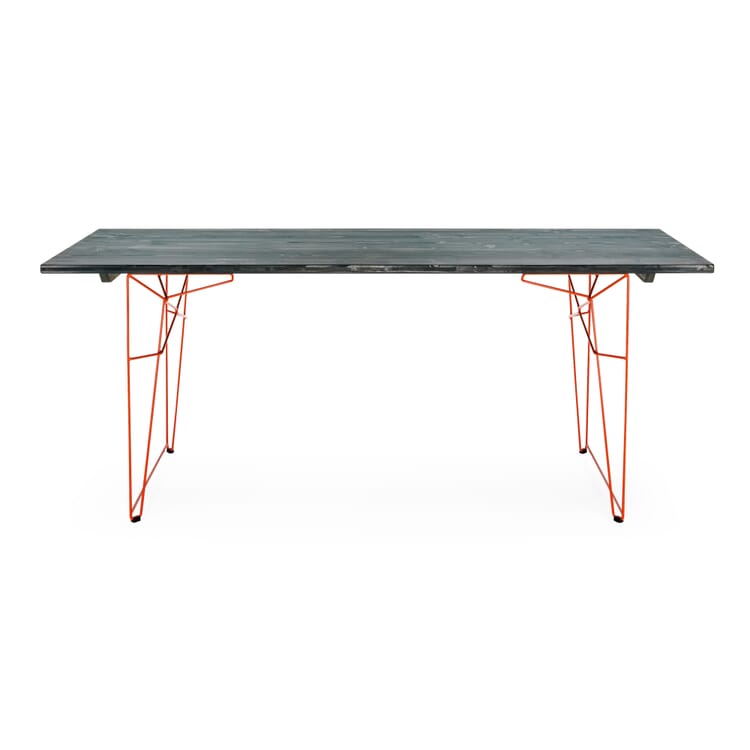 LTL table and lounger frame, RAL 2001 Red orange