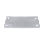 Shelf System BOUNCE Base Plate Single Width Aluminium untreated