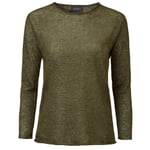 Ladies linen sweater Olive