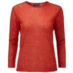 Pull en lin pour femme Rouge rouille