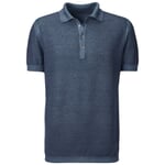 Herenpolo Medium blauw