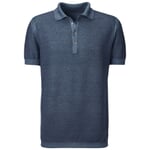 Men polo shirt Medium blue