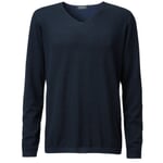 Herrenpullover V-Ausschnitt Marine