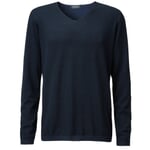 Men's Sweater V-Neck Navy Blue
