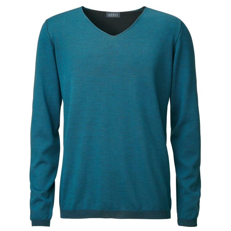 Men's Sweater V-Neck, Teal