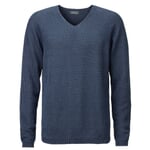 Seldom Herren-Raglanpullover Mittelblau